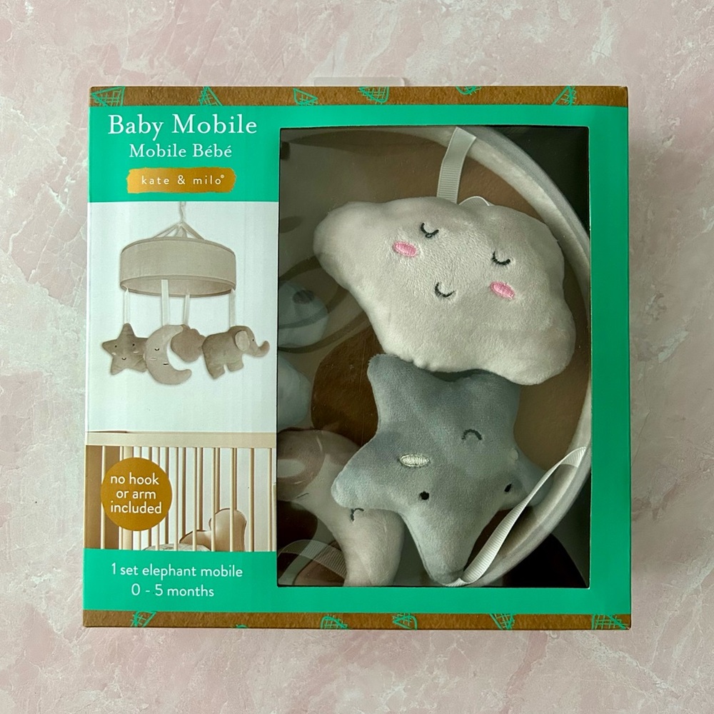 Kate & Milo Baby Mobile with Cloud and Star Design
